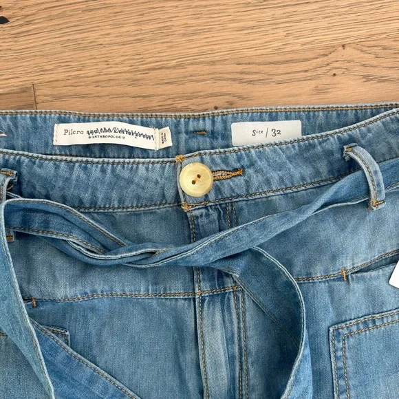Anthropologie Light Blue Flare Jeans - Picture 10 of 13